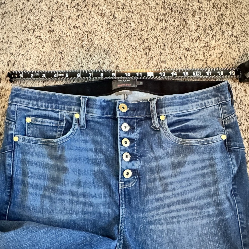 Torrid Bombshell Skinny Premium Distressed Grunge Stretch Womens Plus 18S - Picture 5 of 15